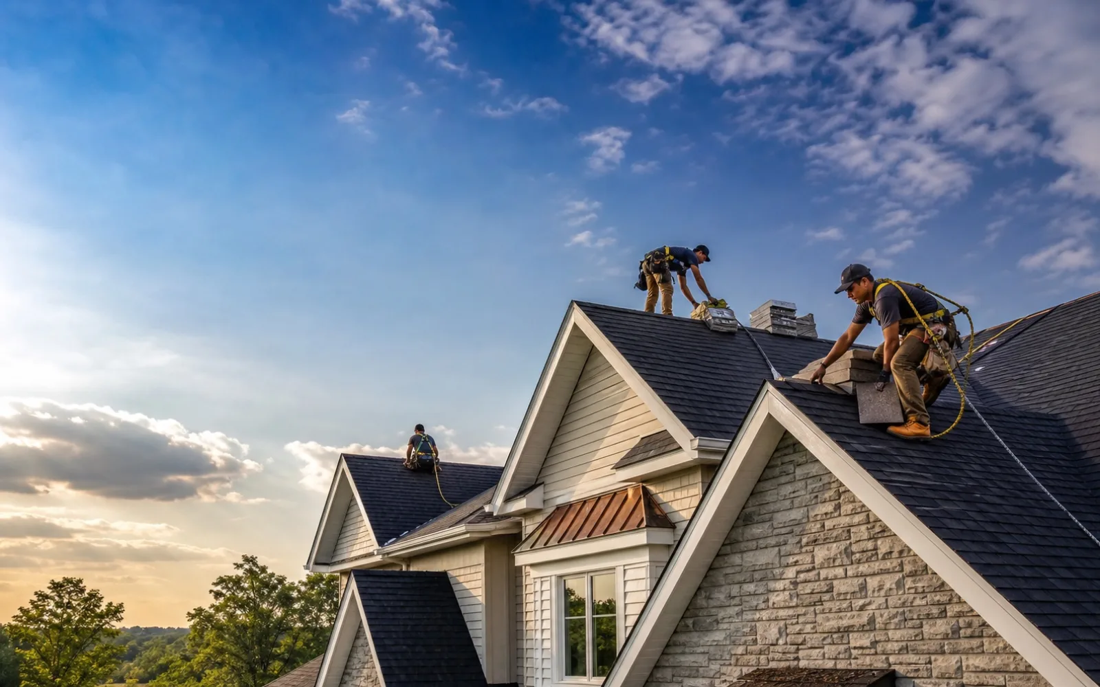 Roofing website template preview for Summit Roof Pros